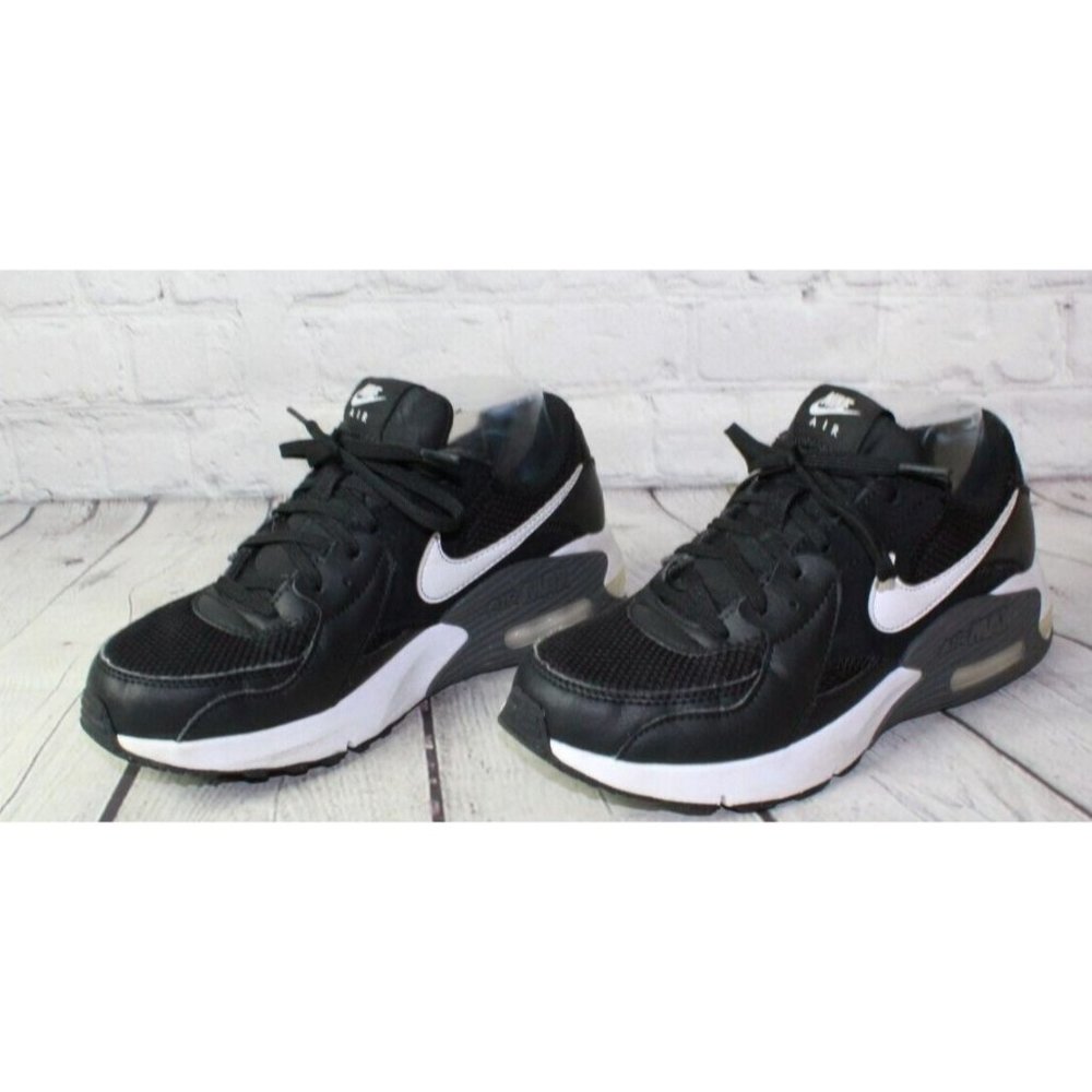 NIKE Air Max Excee Black Synthetic Lace Up Athletic Sneaker Shoes Size 7 - Picture 2 of 9